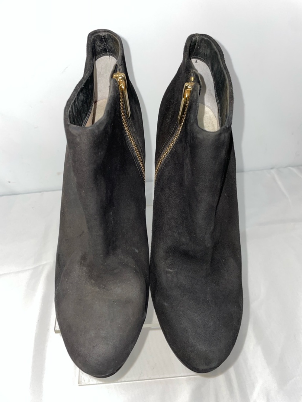 MICHAEL KORS HAVEN PLATFORM ANKLE BOOTIES IN BLACK SUEDE FTL-04-058 - Picture 10 of 10